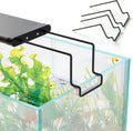 2 Pcs Aquarium Light Riser for Rimmed/Rimless Tanks, Aquarium Light High Holder Bracket, Steel Fish Tank Light Extenders Stands for LED, Light Riser for Aquarium -Black (Width 3 inch)