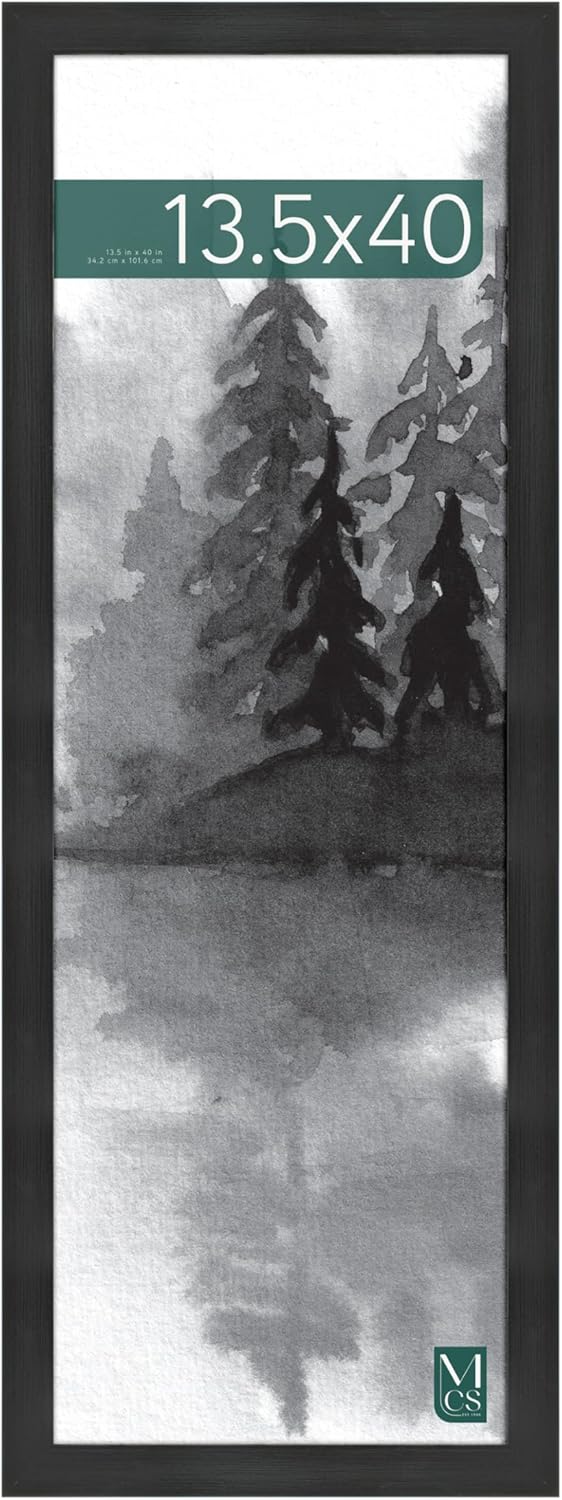 MCS Museum Poster Frame, Onyx, 13.5 x 40 in, Single