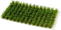 Warmtree 104 Pcs Static Grass Tuft Model Grass Tufts Railway Artificial Grass Miniature War Gaming Terrain DIY Model Railroad Scenery War Gaming Scenery (Dark Green Granular)