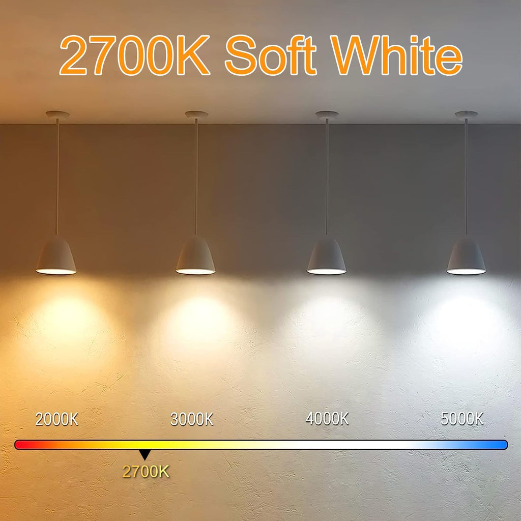 Edison Bulbs, E26 Led Bulb 6W Dimmable, 5 Inch 2700K Soft White T10 Light Bulbs Equal 80 Watt, UL-Cert Vintage Antique Tubular Bulbs 800LM for Bathroom Vanity Light Wall Sconces - 9Pack