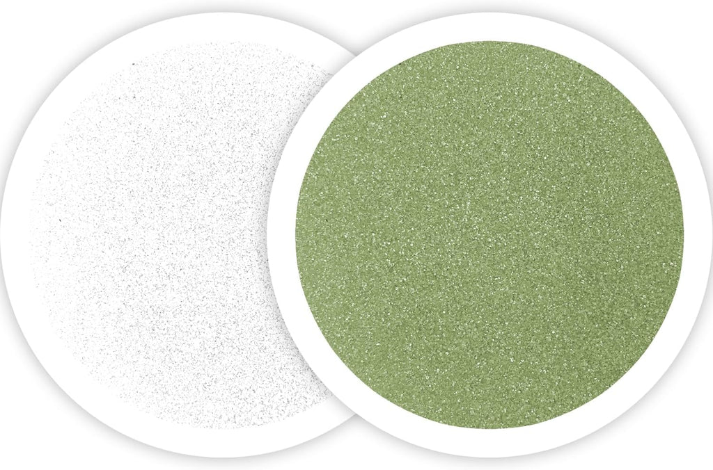 Sandsational Sparkle Sage Green and White Unity Sand 2 Pack, 1 LB (16 oz) of Each Color, Colored Sand for Weddings, Vase Filler, Home Décor, Crafts, Terrariums, and More
