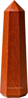 Amazing Gemstone Red Jasper Crystal Towers - Natural Healing Crystal Point Obelisk for Reiki Healing and Crystal Grid (2 Inch to 3 Inch)