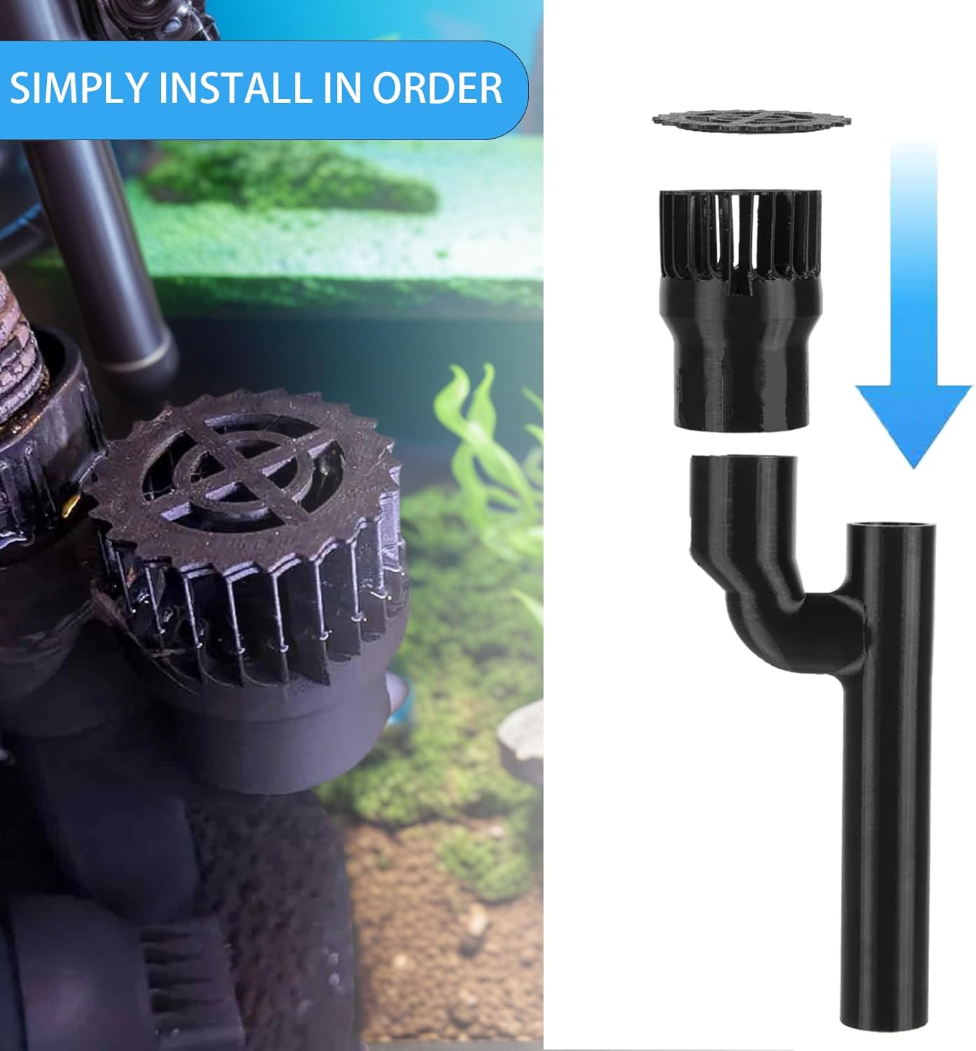 Skimmer Intake for Fluval FX4/FX6 Surface - Direct Replacement for Enhanced Debris Removal and Crystal Clear Water
