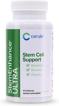Cerule StemEnhance Ultra Natural Stem Cell Support Supplement – Freshwater Microalgae and Marine Macroalgae Extracts for Cellular Renewal, Immune Function, Energy, and Tissue Recovery – 60 Capsules