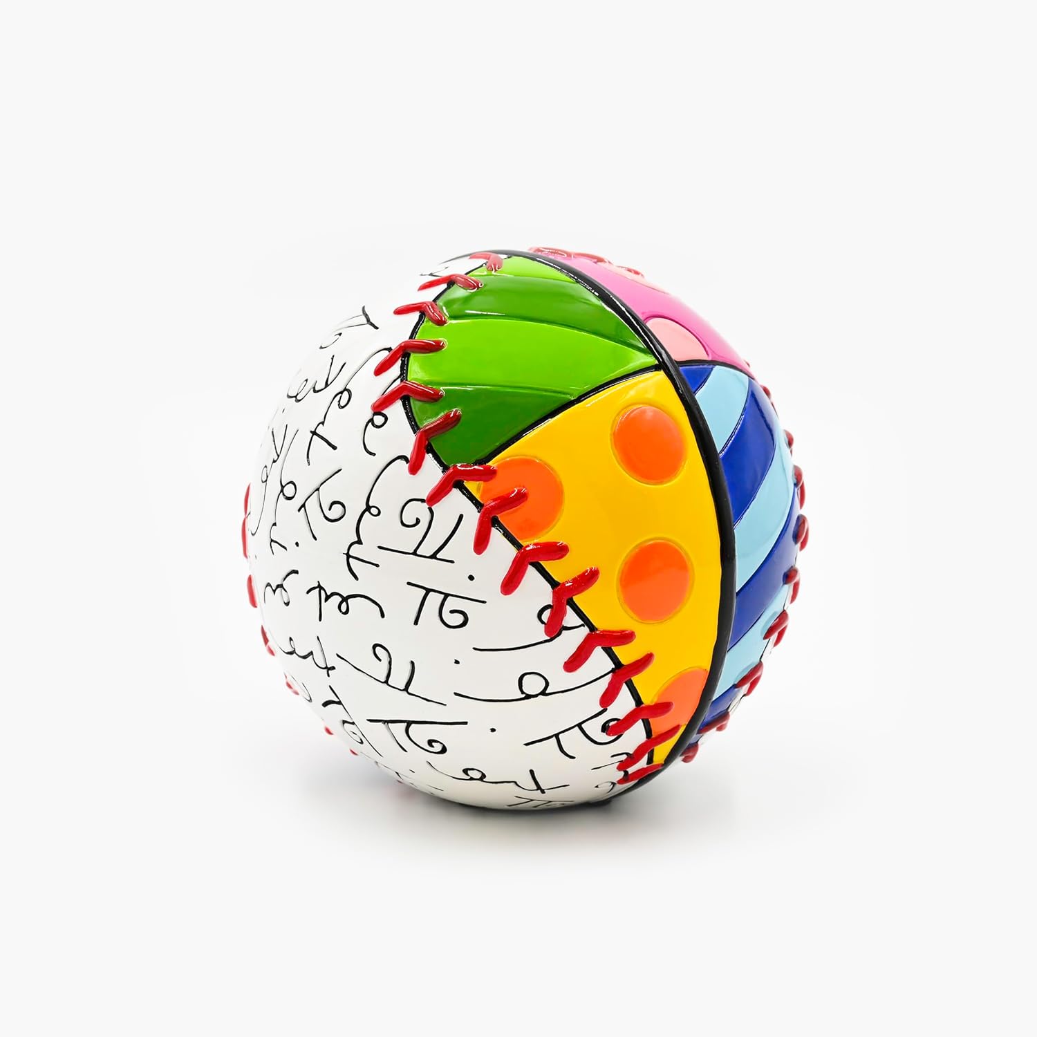 Britto Collectible Figurine - Iconic Art Figurine, Decorative Displays for Modern Home Decor | Designed by Artist Romero B𝗋і𝗍𝗍о - Baseball Design