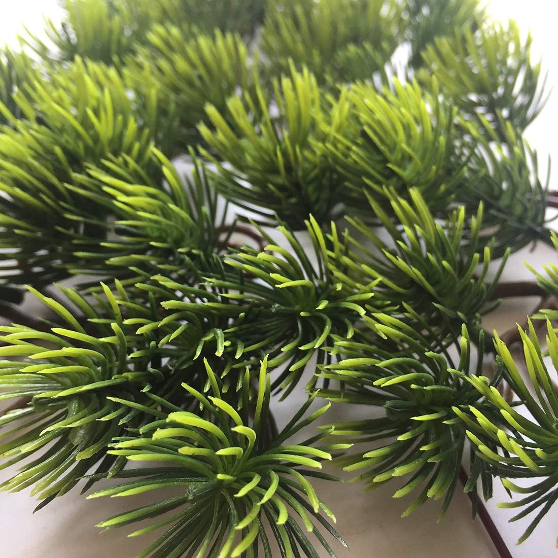 2pcs Artificial Pine Branches Plastic Pine Branch Accessories for Christmas DIY Craft Office Home Events Decor