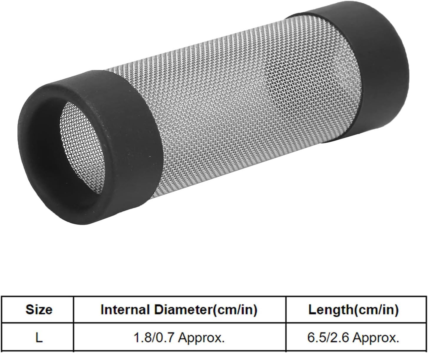 Zerodis Aquarium Intake Filter Mesh Aquarium Filter Cover Stainless Stainless Steel Aquarium Filter Steel Inlet and Outlet Protective Mesh for Fish Shrimps Intake Guard Mesh Cover