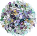 Keedolla 3 LB Fluorite Tumbled Chips Aquarium Fish Tank Gravel, Natural Crystal Quartz Stones Rocks Pebbles for Vase Fillers, Garden, Succulent Plants Decor