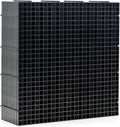 LINLAN 12 Pieces 11.8x11.8in (30X30cm) Aquarium Grid Plastic, Fish Tank Divider, Egg Crate for DIY Filtration and Bottom Protection in Aquascaping (Black-No Accessories)