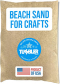 Tumbler Home Real Beach Sand from Florida - 2 Pounds of Fine Decorative Sand for Crafts, Vases, Décor, Weddings, Terrarium, Aquariums, Crafting or Resin Art. Soft & Natural. Made in USA. 2lbs (Beach)