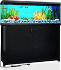 TC-HOMENY 55-75 Gallon Fish Tank Stand, Aquarium Stand with Charging Station and Large Storage Cabinet, 1200LBS Capacity, 5-75 Gallon Tank Stand, Fit for Living Room, 29" L x 16.5" W Tabletop