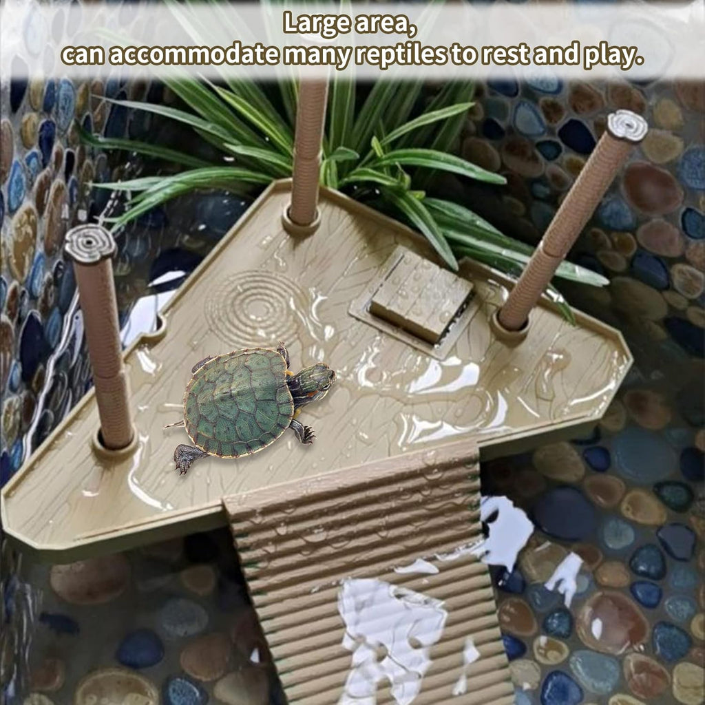 Tfwadmx Turtle Basking Platform, Floating Turtle Dock, Turtles Platform for Aquarium, Aquatic Juvenile Turtles, Frogs, Crabs