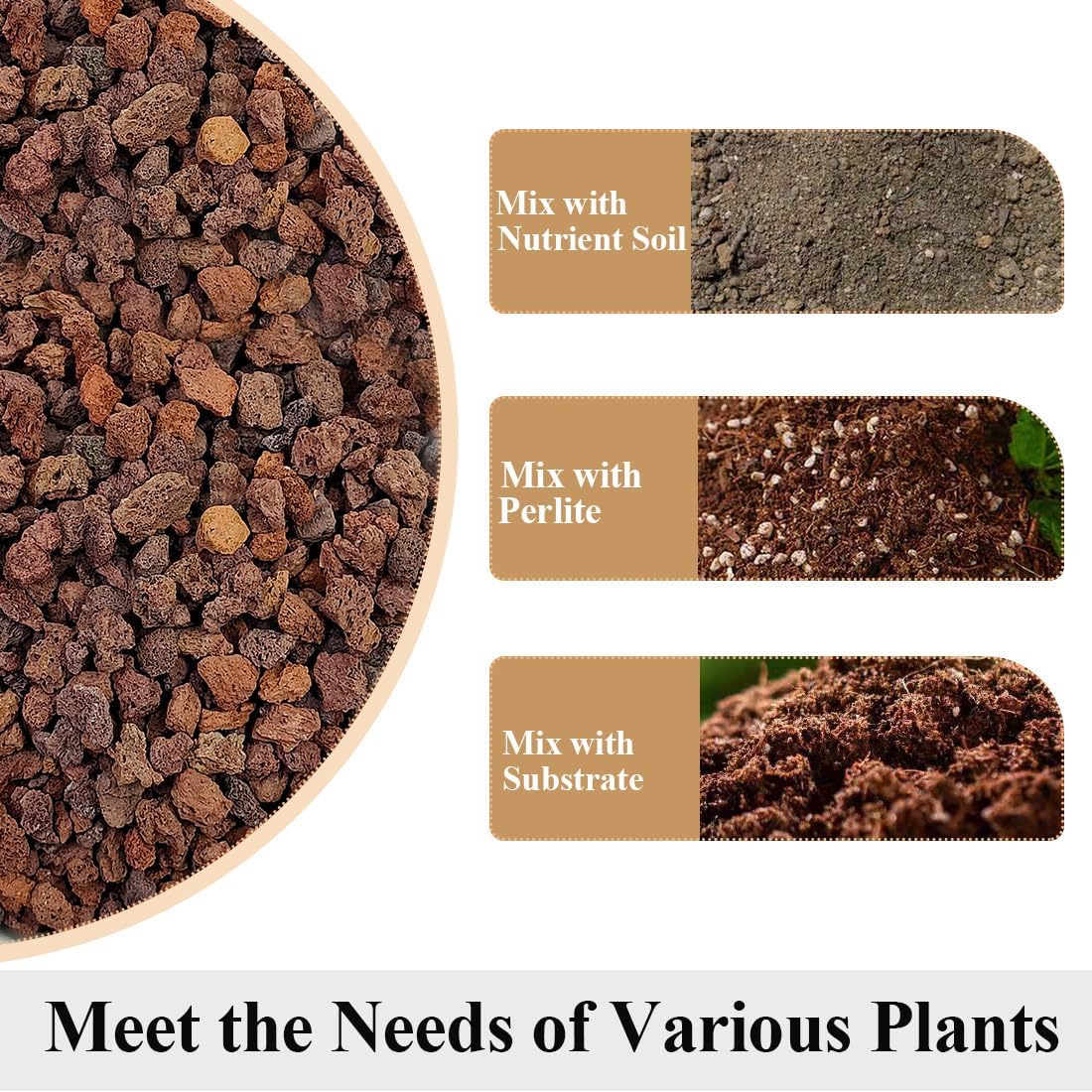 Red Horticultural Lava Rocks for Plants, 10 lb Succulents Cactus Bonsai Soil Lava Rocks for Aquarium Outdoor Decorative Stones for Craft Projects, Vase Fillers