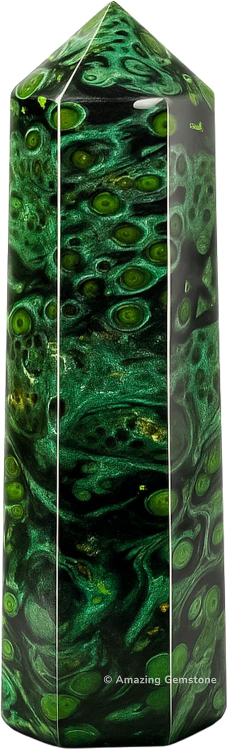 Amazing Gemstone Large Kambaba Jasper Crystal Towers ~ Natural Healing Crystal Point Obelisk for Reiki Healing and Crystal Grid (5.5" to 6" INCH)