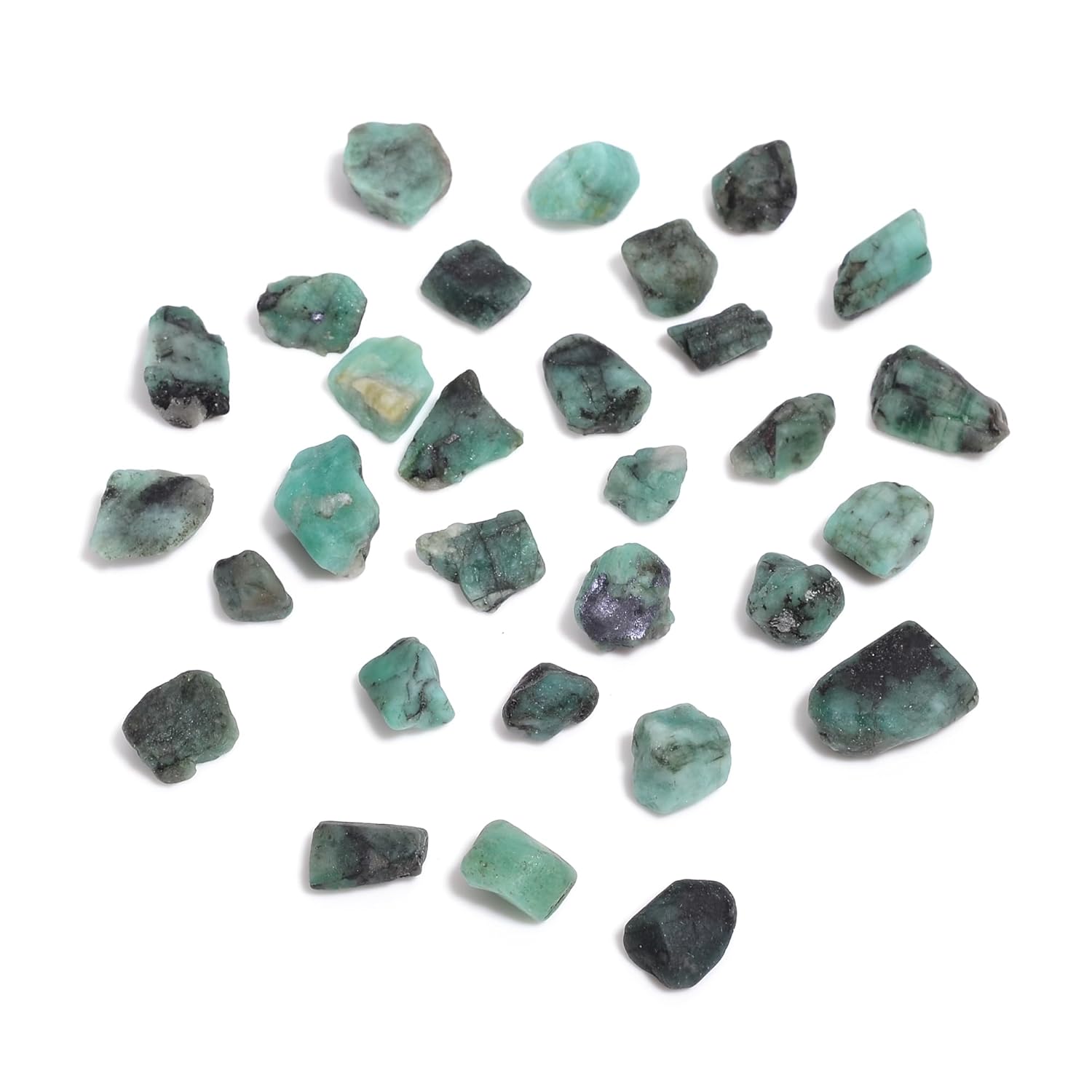 100 carats Raw Green Emerald Stone Lot, Rough Gemstone, Natural Crystals, Chakra Crystals, Healing Stones, Wholesale Pack, Jewelry Making Supply, Supply, (6 to 8pcs)