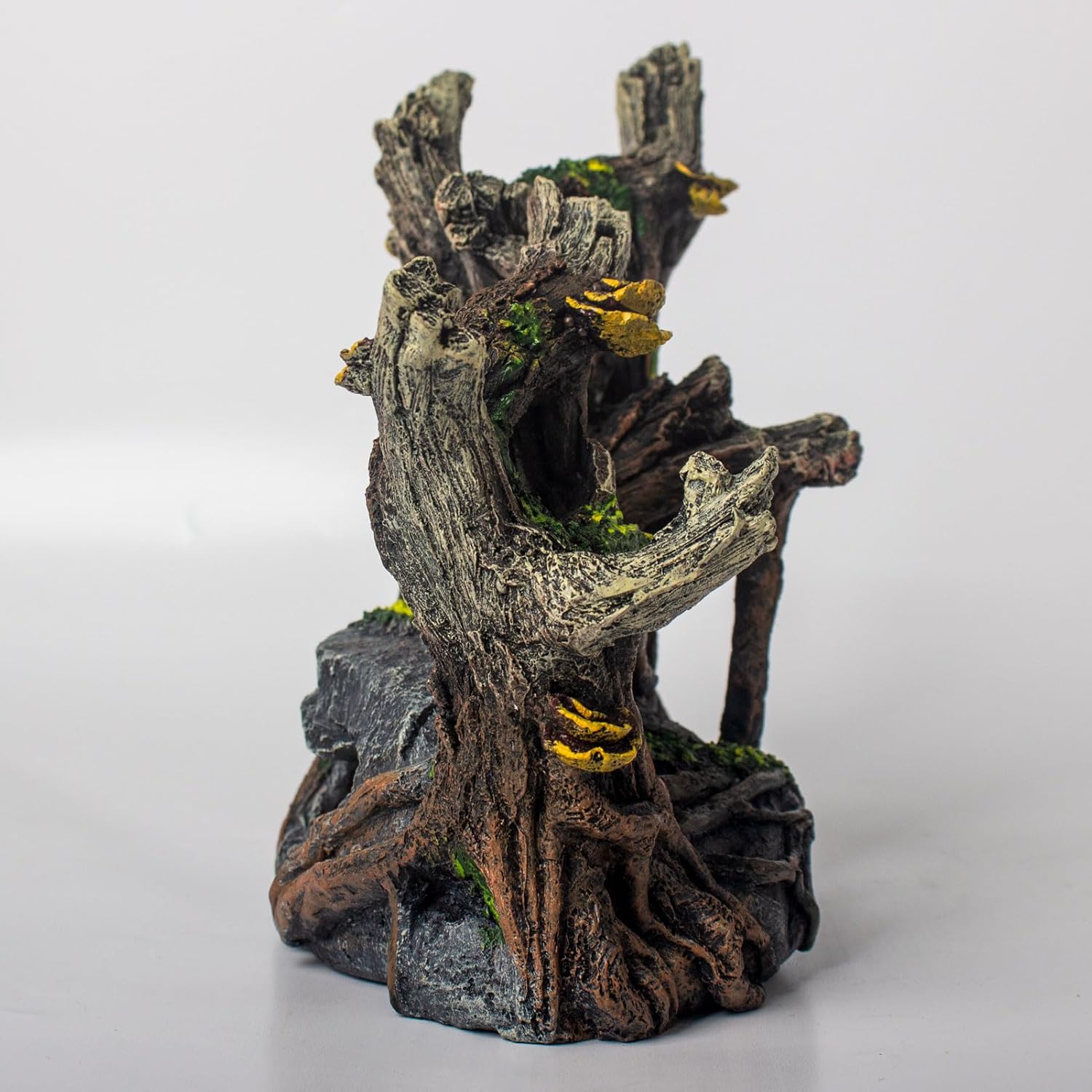 Fish Tank Decorations Aquarium Décor Resin Artificial Tree Trunk Root (A)