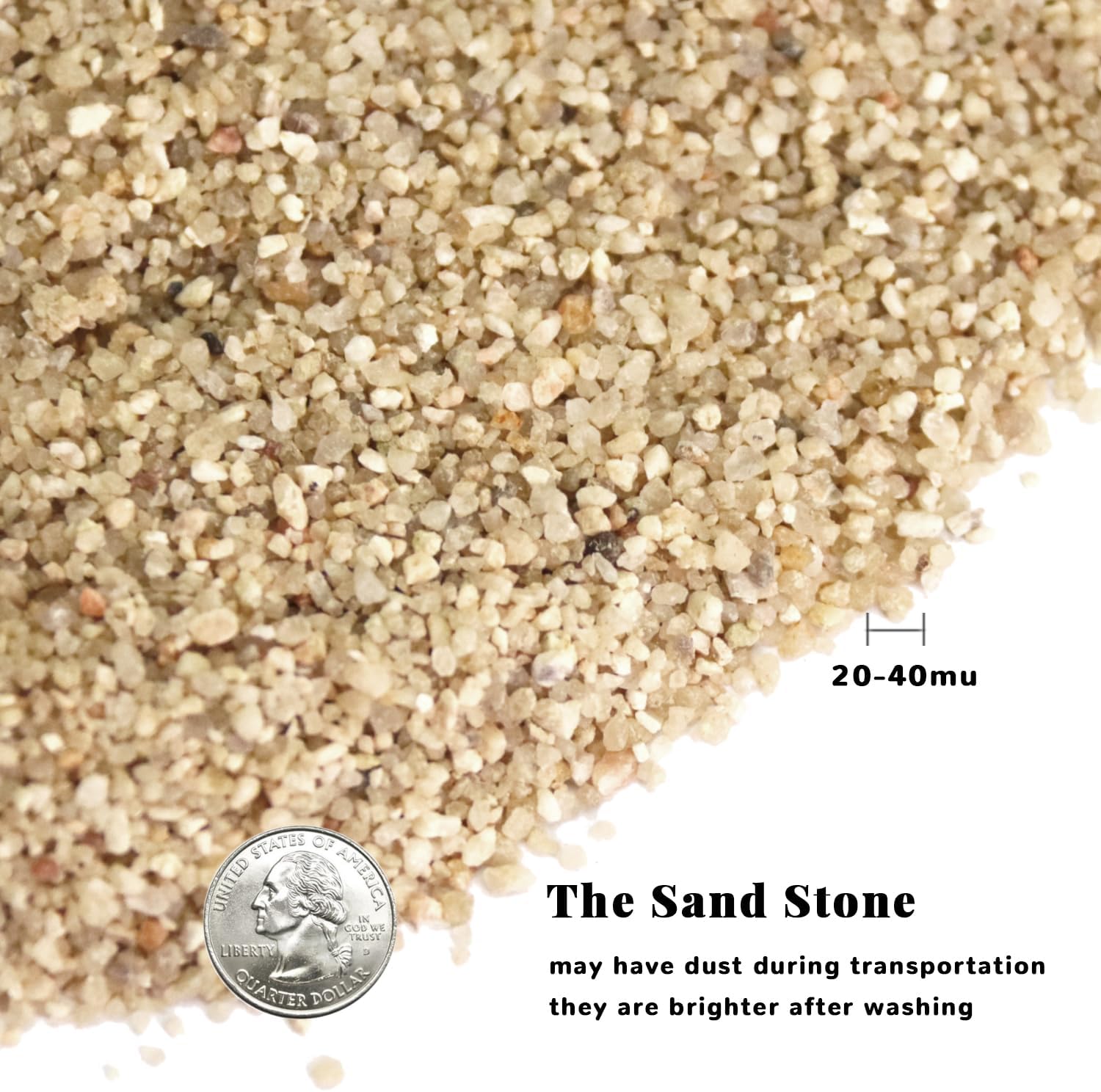 Silica Gravel, Multi-Purpose Mixed Silica Sand for Aquarium Subatrate, Fire Pits, Garden Landscaping, Decorative Sand for Vase Filler, Candle, Wedding, Home Decor, 20LB, Yellow