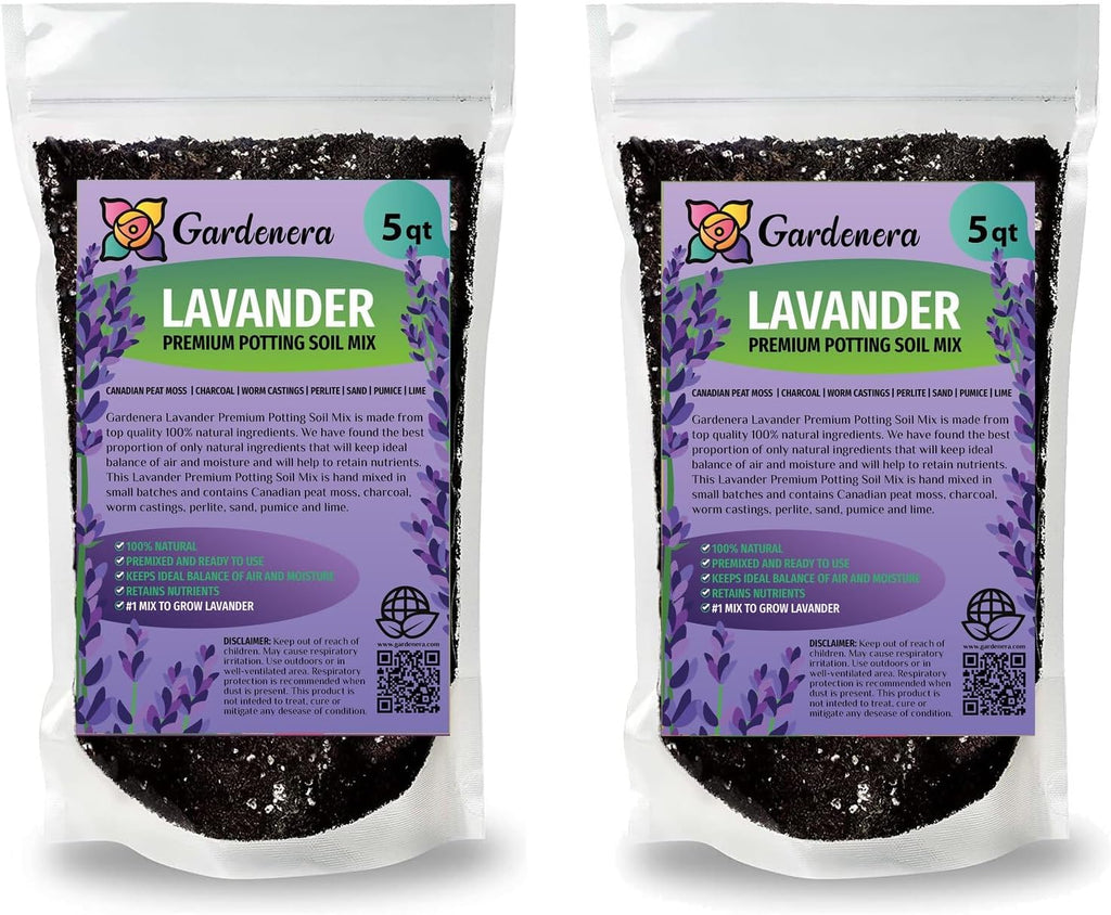 Gardenera Lavender Potting Mix - Crafted for Superior Performance and Fragrance - 10 QUARTS