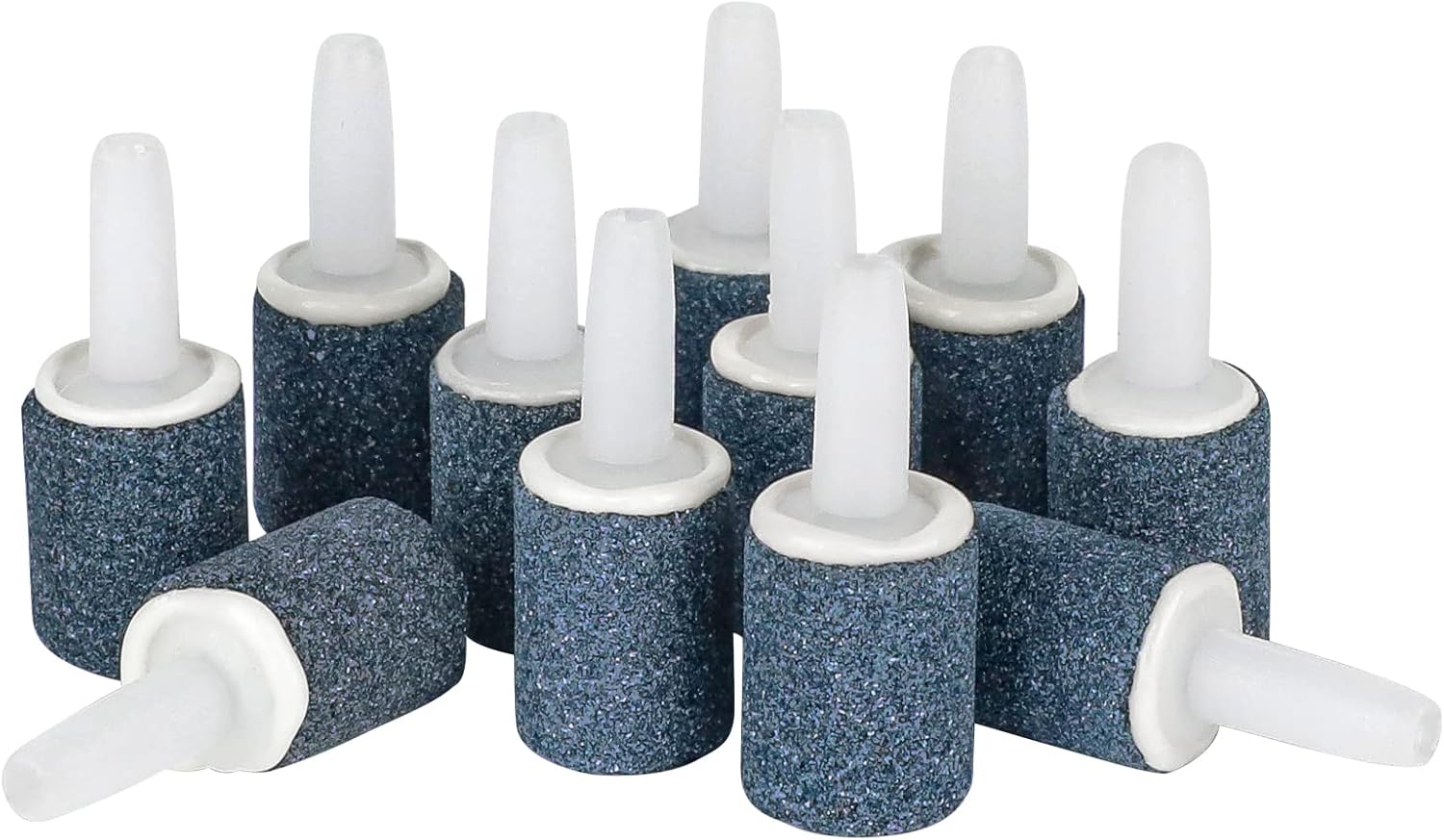 Pawfly Aquarium 0.6 Inch Air Stone Cylinder Bubble Diffuser Release Tool for Nano Air Pumps Small Buckets and Fish Tanks, 12 Pack