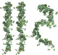 3 Strands Odorless Begonia Artificial Vines, 6FT Silk Ivy Garland, Fake Greenery Hanging Plants, Decoration for Party, Wedding, Room, Office