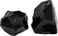 Amazing Gemstone Black Obsidian Rock Crystals and Healing Stones, Natural Raw for Tumbling and DIY, Obsidiana Negra Original (2 Pieces)