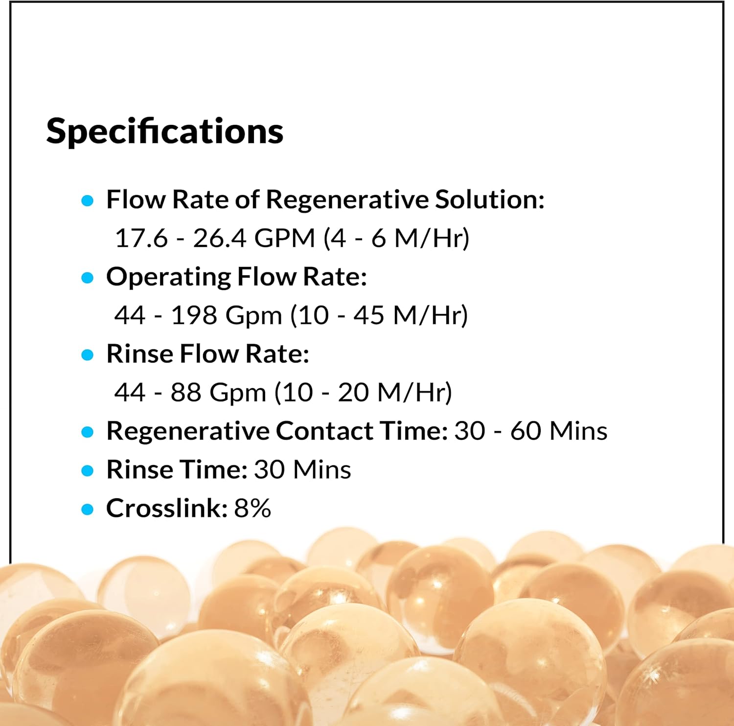 iFilters Water Softener Resin Media Replacement - 1/2 Cubic Foot (CuFt) | 100% Ion Exchange High Quality Premium Cation | 16,000 Grain Capacity | NSF Certified (MED-CAT-025/2)