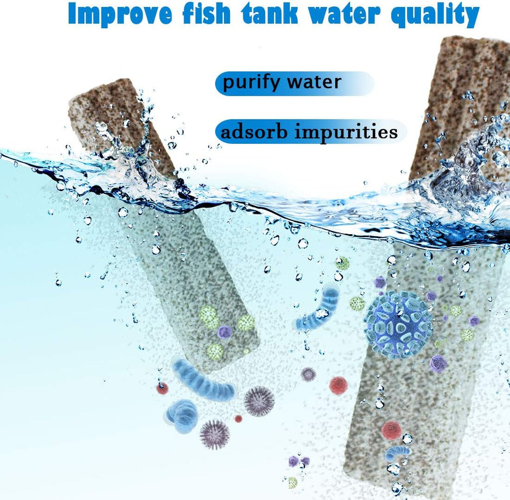 PINVNBY 20 Pcs 6.2-Inch Large Aquarium Filter Media Fish Tank Ceramic Media for Sump Canister Filter,Bakki Showers Filter,Trickle Filter,Aquaculture and Koi Ponds