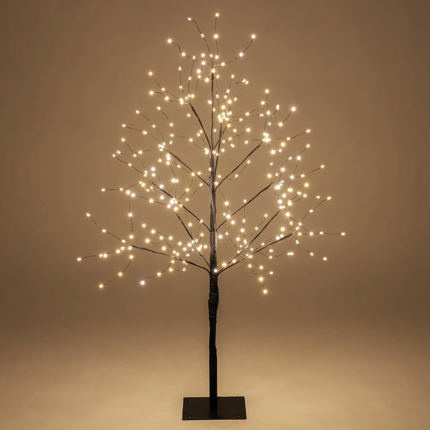 3 Ft Black Fairy Light Tree Room Décor Home Décor Black Room Decor, 270 Warm White LED Lights
