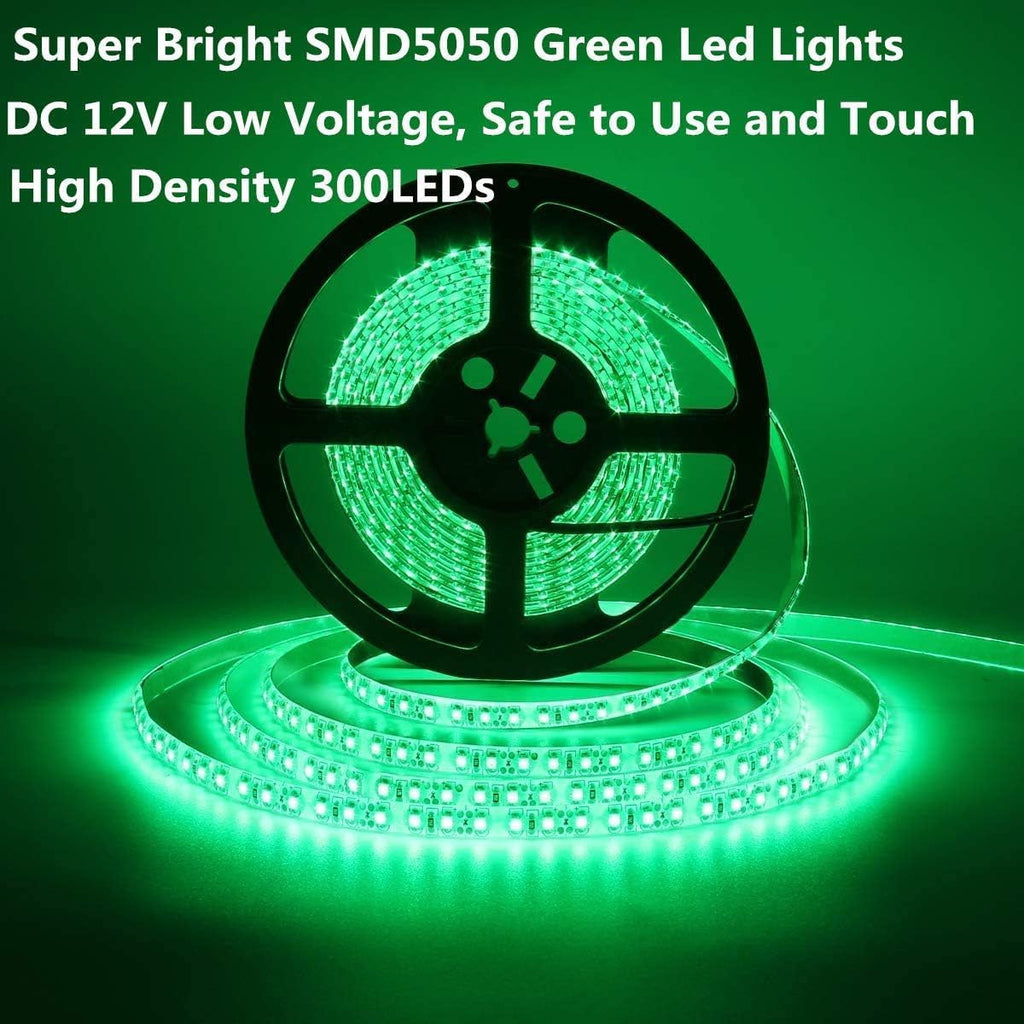 Pontoon Boat LED Strip Lights, 12V 32.8FT Green Waterproof Marine LED Light Boat Interior Light, Boats Deck Hull Gunnel Lighting, Night Fishing Lights for Bass, Jon (No Battery)