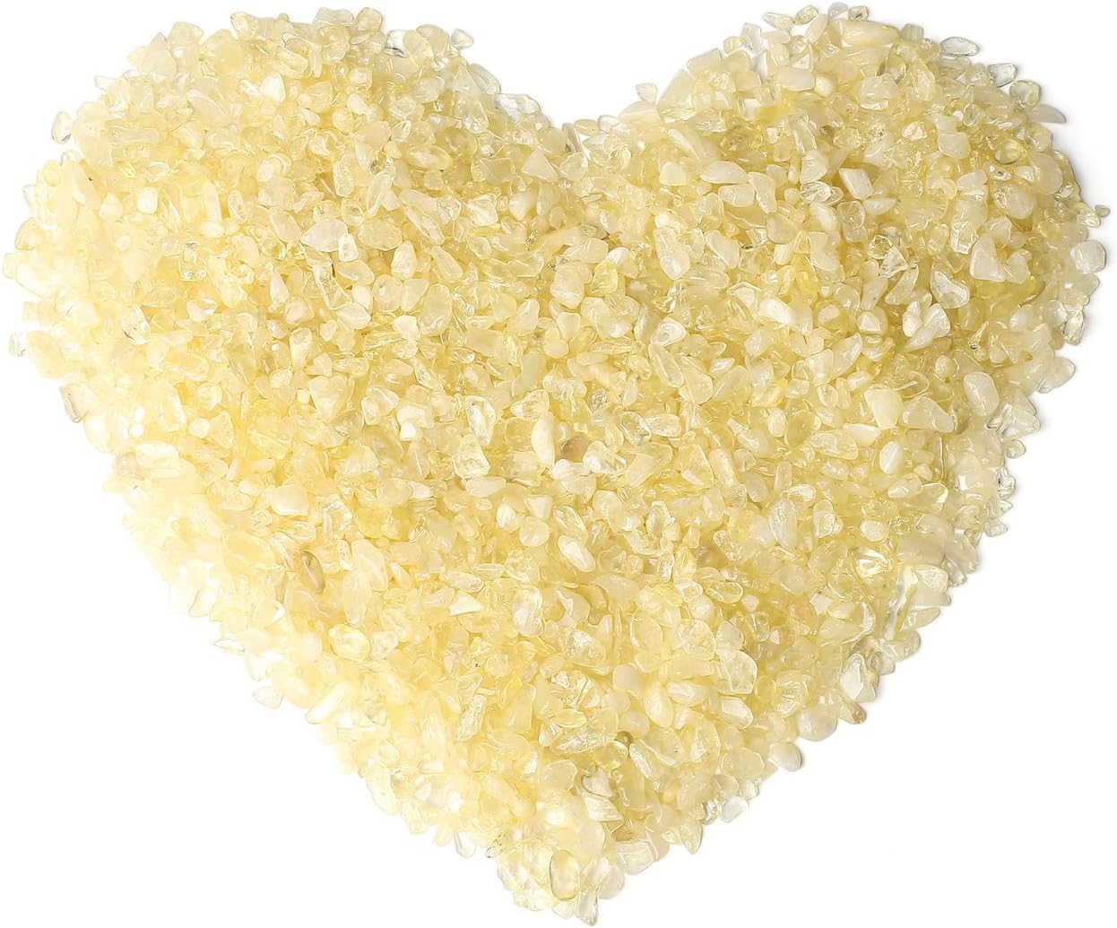 LAIDANLA Citrine Crushed Stone Crystal Chips Bulk Natural Gemstones Healing Reiki Crystals Mini Quartz Vase Filler Aquarium Gravel 0.55lb