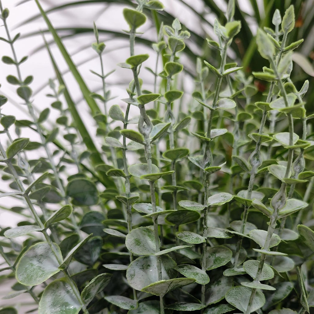 50 Pcs Artificial Eucalyptus Stems Fake Eucalyptus Greenery Branches for Floral Arrangements, Wedding Centerpiece, Crafts
