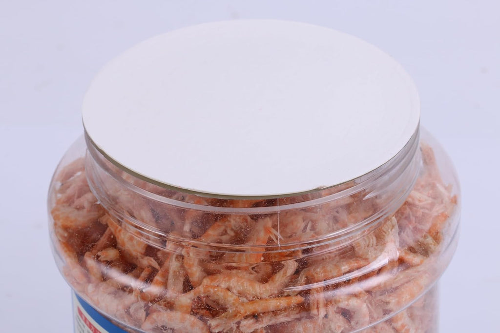 Premium Freeze-Dried Krill & Shrimp Mix - Ideal for Arowana, Koi, Tropical Cichlids, and Turtles - High-Protein Floating Aquarium Food (2000ml)