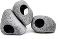 JIH Aquarium Decorations Rock, Ceramic Shelters - Shrimp Habitat, Breeding Tube, Hiding cave, Stackable Fish Tank Decor Cave for Hiding, Betta Fish (J101+J001x2)