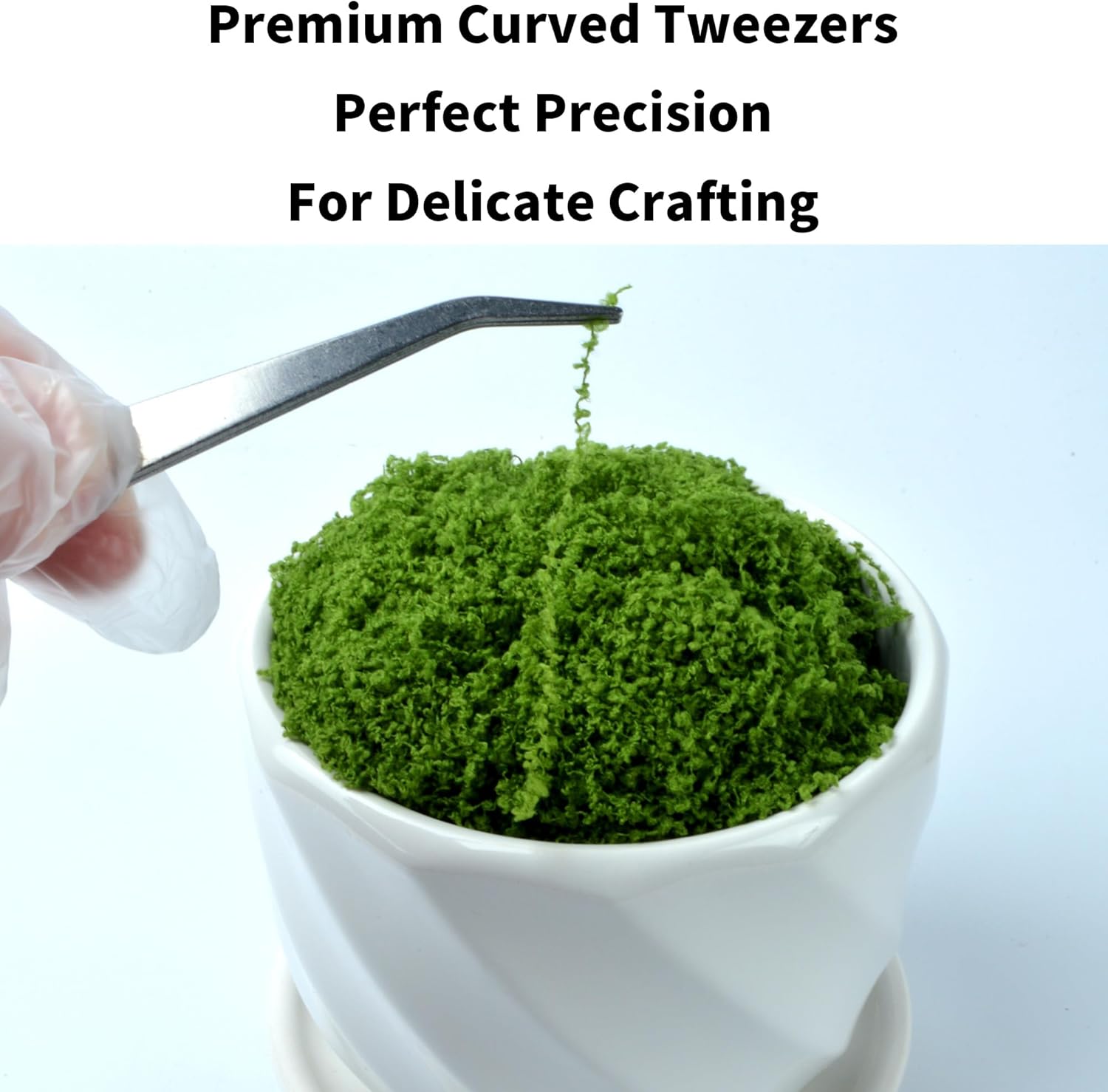 5-Pack (5.3oz Total) Small Fake Artificial Moss for Potted Plants Indoor - Green Faux Decorative Moss for Home Decor, Crafts, Fairy Garden, Terrarium, DIY, Model Making, Moss Walls, Glass Containers
