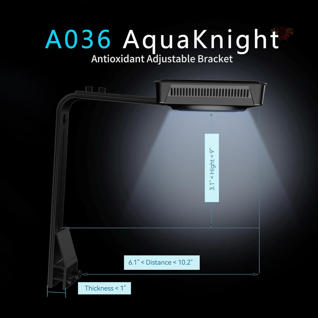 Aquarium Light –A036 Reef Tank Light 36 Watts Saltwater Light with Touch Control, Reef Lights for Coral Reef Nano Fish Tank Marine Tanks with Timer & Screen