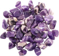 Hilitchi 1lb Bulk Large Natural Tumbled Polished Brazilian Stones Gemstone Healing Crystals Quartz for Wicca, Reiki, and Energy Crystal Healing (Amethyst About 1lb/450g/16oz/bag)