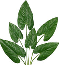 Hollyone 6 Pack Artificial Anthurium Leaves with Stems Real Touch Faux Anthurium Safari Leaf Fake Palm Tropical Plants for Vase Hawaiian Luau Party Jungle Beach Table Home Wedding Kitchen Decor