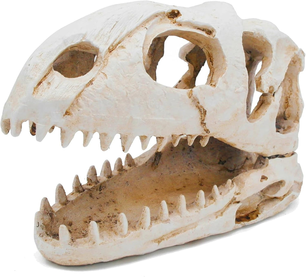 Dinosaur Animal Skull Aquarium Large Décor Cave Decorations Fish Hideout Tank Betta Tarantula Reptile Snake for Terrarium Decor Ornament Bones Halloween