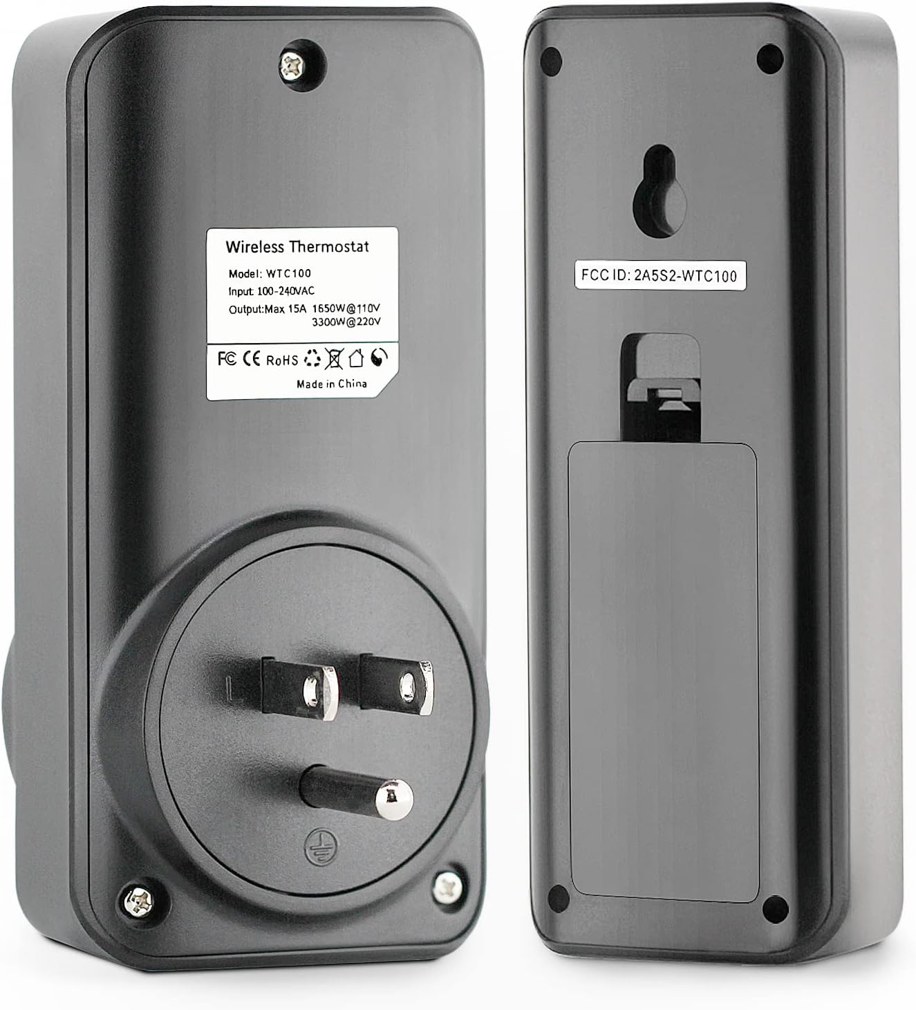 DIGITEN Temperature Controller Wireless Thermostat Outlet Greenhouse Thermostat Wine Cooler Plug-in Temperature Controller Reptile Temperature Control Outlet Remote Control Tempreature Build-in Sensor