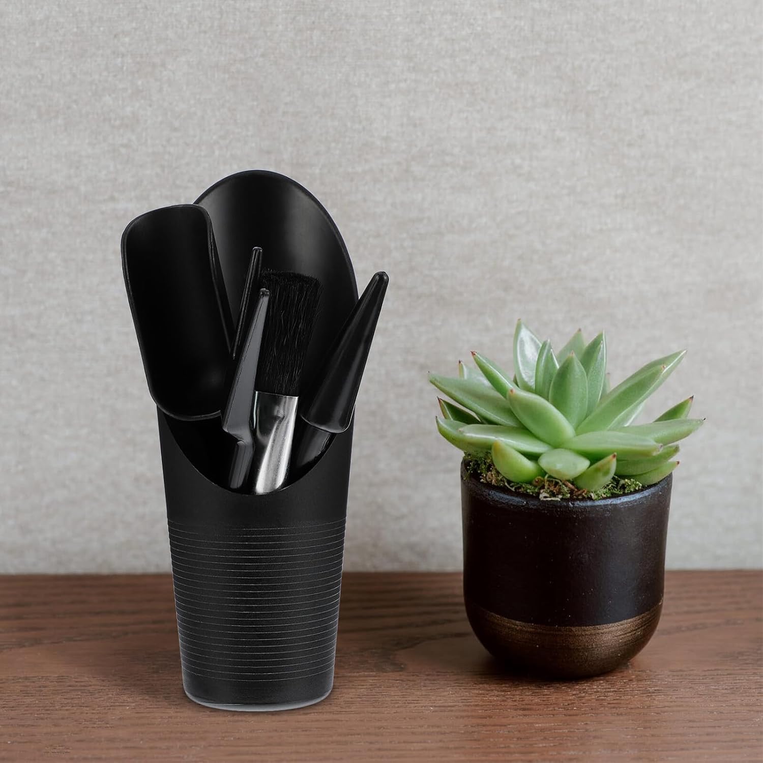 5pcs Mini Garden Hand Tools Portable Succulent Planting Tools Ergonomic Plastic Gardening Kit for Indoor Plants and Small Gardens
