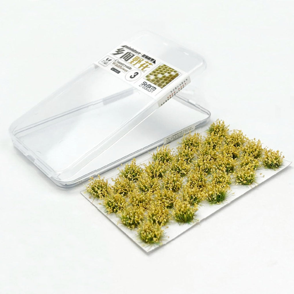 Woohome Static Grass Tufts Model - Brown Bushy Tufts Flower Cluster Vegetation Groups for Train Landscape Railway Modeling