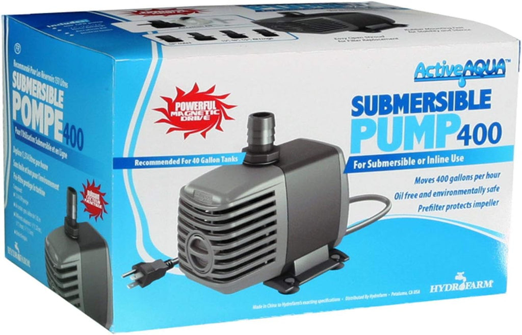 Active Aqua Submersible Water Pump, 370 GPH