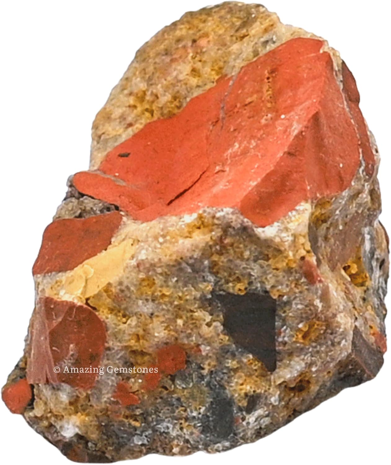 Amazing Gemstone Spotted Jasper Raw Crystals and Healing Stones, Natural Rocks for Tumbling and DIY Raw Stones and Crystals (1 lb)