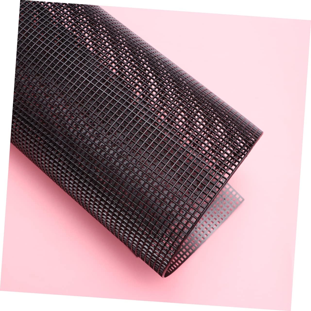 Happyyami 5pcs Plastic Mesh Grid for Projects Multi-Purpose Handmade Mesh for Fish Tank Aquariums and Crafting Black