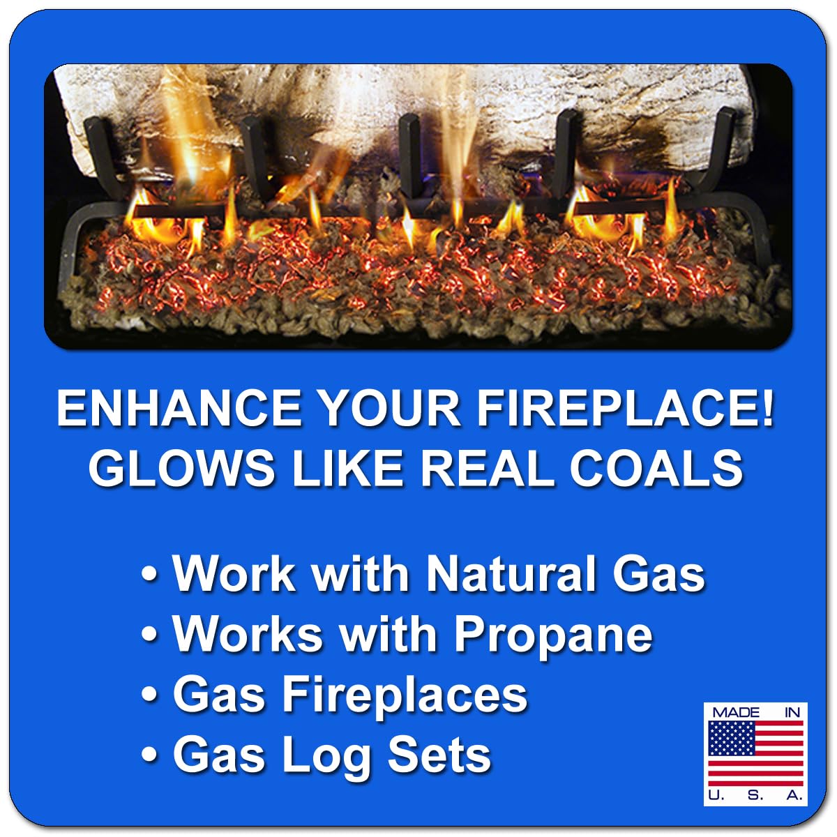 Midwest Hearth Color Rock Wool for Gas Log - 3 oz. Bag (Black)