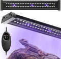 UVB Light for Reptiles, 16IN 12W LED UVA UVB Terrarium Lamp with 4 Auto Modes for Ferguson Zones, Terrarium Lamp for Bearded Dragons, Leopard Gecko, Snake, Turtle & More