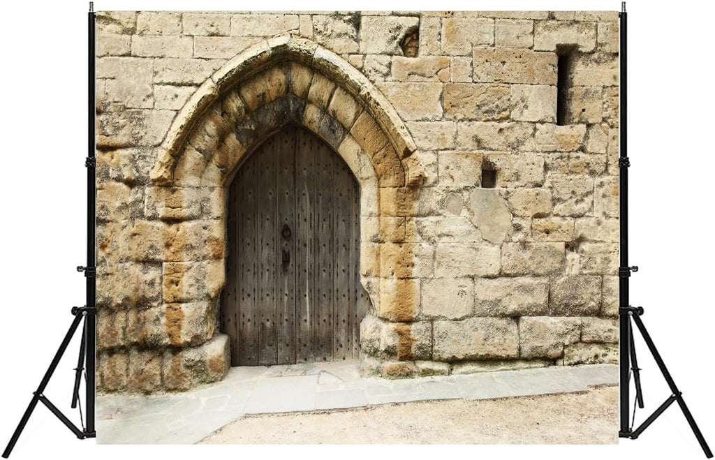 Ancient Jerusalem Buildings Backdrop Rock Stone Wall Photography Vintage Building Background Party Supplies Room Decor Banner Photo Booth Props, 6X4FT