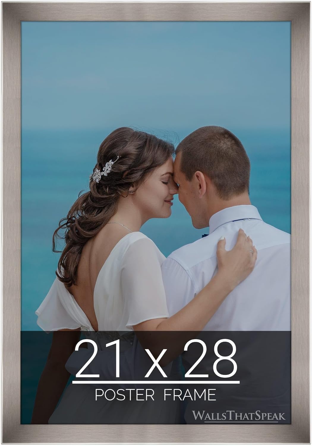 wallsthatspeak 21x28 Stainless Picture Frame for Puzzles Posters Photos or Artwork