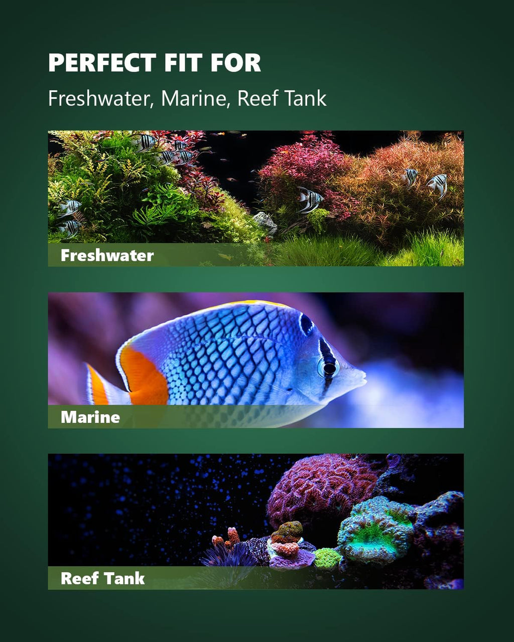 Wave Maker for Aquarium, DC 24V 20W 2642 GPH (10000 L/H) Powerhead, Powerful Quiet Controllable Wave Pump for Fresh Saltwater Marine Reef Tank