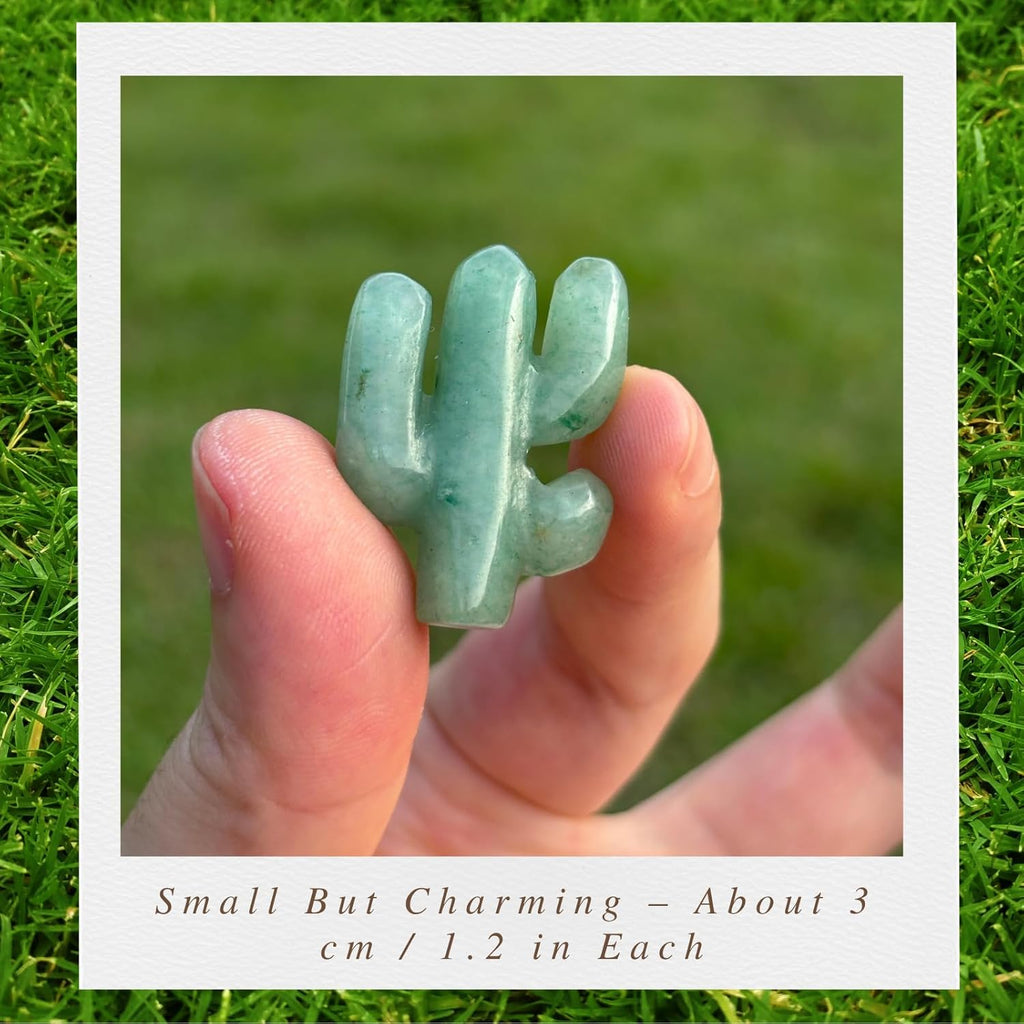 Mini Moss Agate Cactus–Unique Funny Plant Lover Birthday Gifts for Women/Sister/Mom,Gardening Gardener Succulent Lovers Crazy Plants Lady Cute Stocking Stuffers Gift Ideas